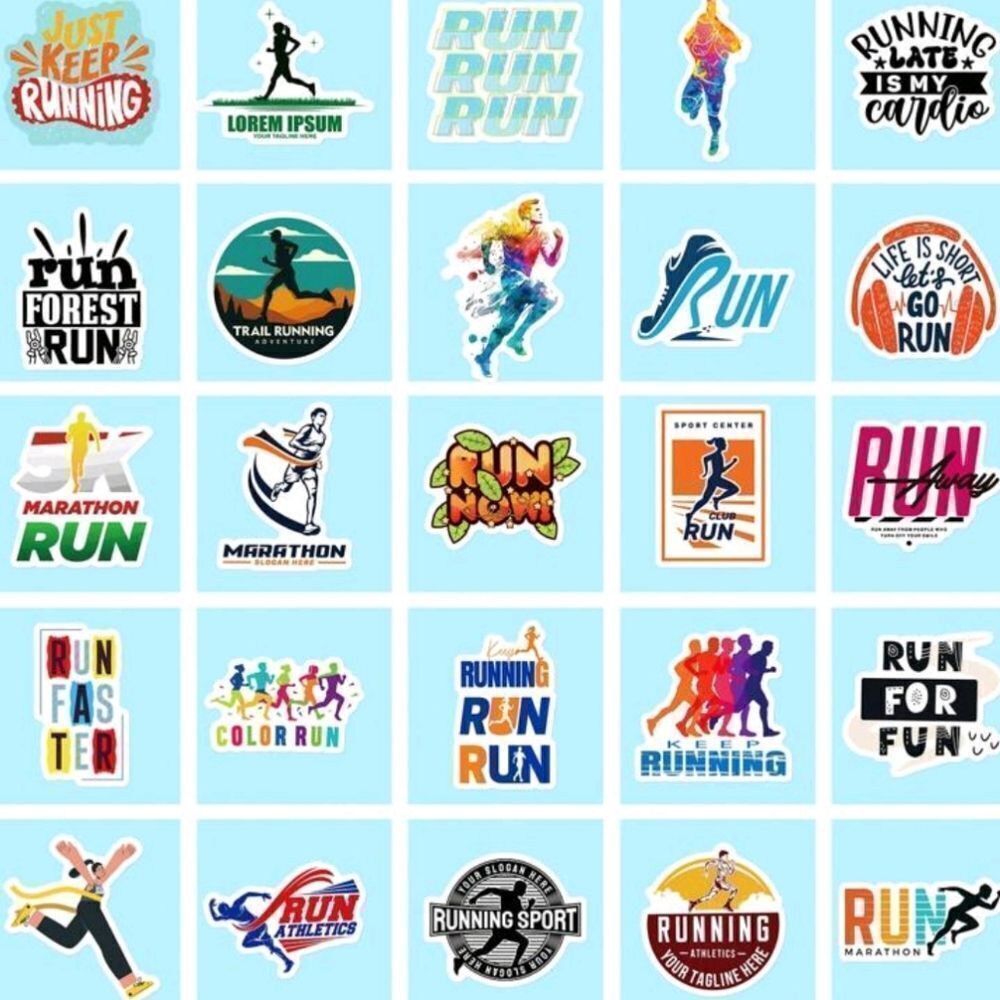 Running Assorted Runner Stickers - Picture 4 of 4